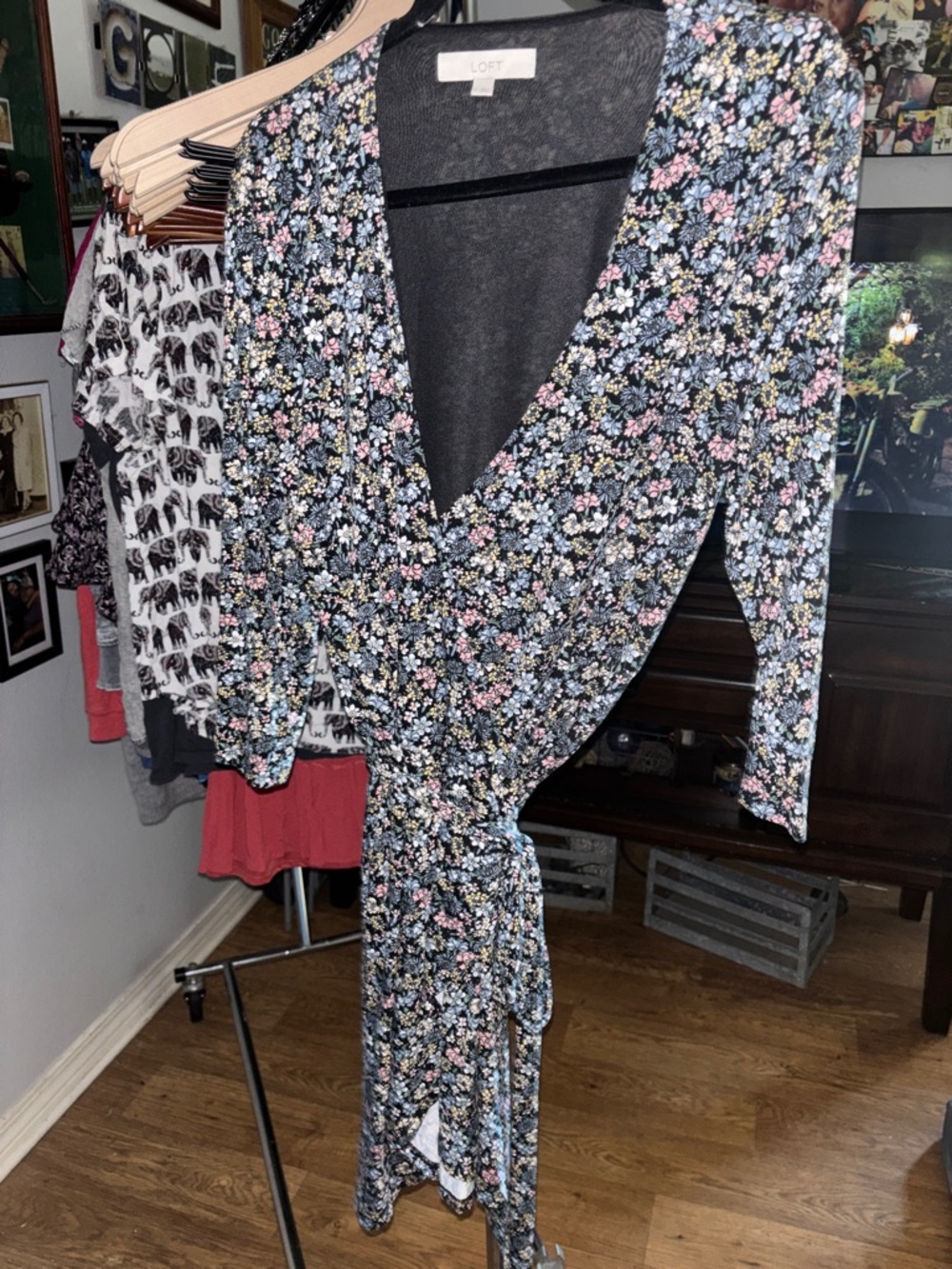 Ann Taylor Loft Floral Wrap Dress